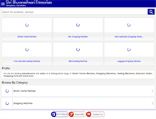 Tablet Screenshot of packingmachinebangalore.com